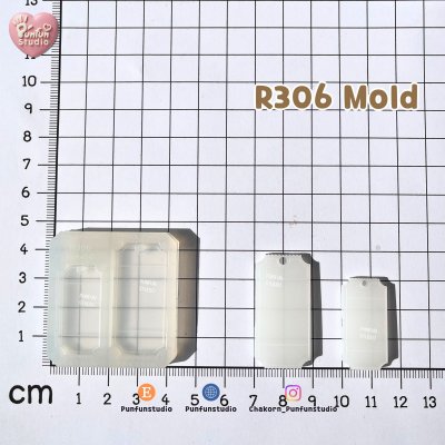 R305, R306 Ticket Mold C / Ticket Mold / Silicone Mold
