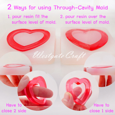 S012 - Step Heart Shaker Mold / Shaker Mold / Silicone Mold