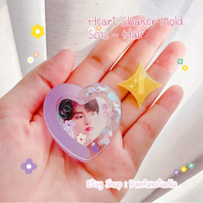S012 - Step Heart Shaker Mold / Shaker Mold / Silicone Mold