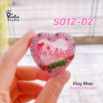 S012-D1 to D6 Slayer Heart Shaker Mold  / 6 Heart shaker molds + Free 2 CSM S012 / Silicone Mold