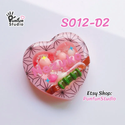 S012-D1 to D6 Slayer Heart Shaker Mold  / 6 Heart shaker molds + Free 2 CSM S012 / Silicone Mold