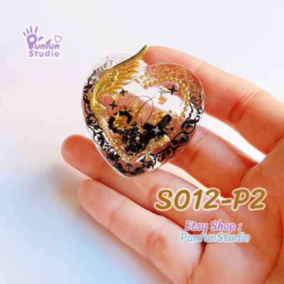 S012-P1, S012-P2 Heart Shaker Mold / Shaker Mold / Silicone Mold