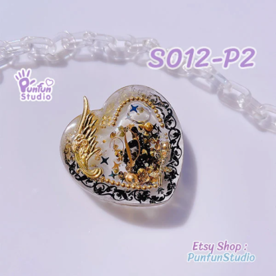 S012-P1, S012-P2 Heart Shaker Mold / Shaker Mold / Silicone Mold
