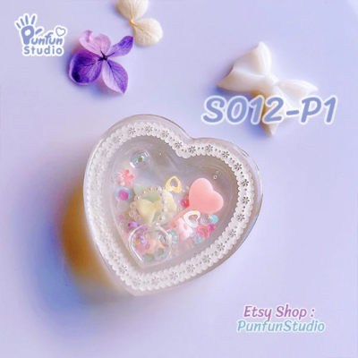 S012-P1, S012-P2 Heart Shaker Mold / Shaker Mold / Silicone Mold