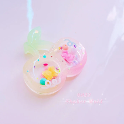 S037 Hang Tag Shaker Mold D, CSM S037 / Shaker Mold / Cover Sheet Mold / Silicone Mold