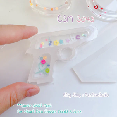 Heart Gun Shaker Mold 