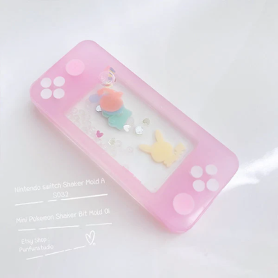 S032 Nintendo switch Shaker Mold , CSM S032 / Shaker Mold / Cover Sheet Mold /  Silicone Mold