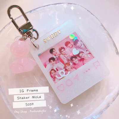 S059 IG Frame Shaker Mold / Cover Sheet Mold / instagram Frame / Shaker Mold / Silicone Mold