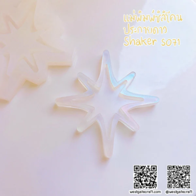 S071 Sparkle Shaker Mold , CSM S071 / Cover Sheet Mold / Silicone Mold