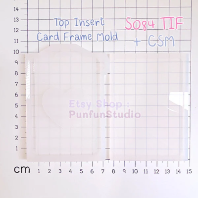 S084 TIF + CSM Top Insert Card Frame Mold / Card Frame Mold / Silicone Mold