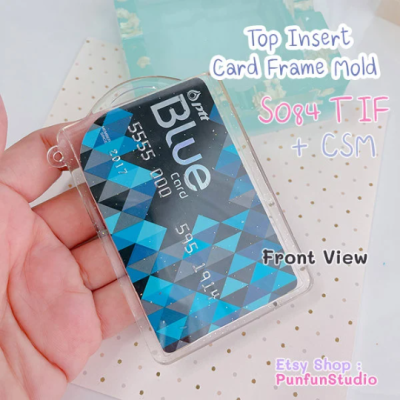 S084 TIF + CSM Top Insert Card Frame Mold / Card Frame Mold / Silicone Mold