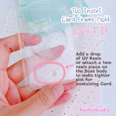 S084 TIF + CSM Top Insert Card Frame Mold / Card Frame Mold / Silicone Mold