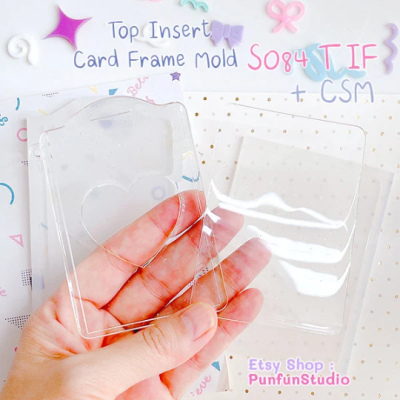 S084 TIF + CSM Top Insert Card Frame Mold / Card Frame Mold / Silicone Mold