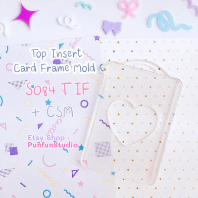 S084 TIF + CSM Top Insert Card Frame Mold / Card Frame Mold / Silicone Mold