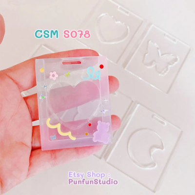 CSM S078 Die-Cut Shape Set A / Set 5 molds / Cover Sheet Mold for Shaker S078 / Silicone Mold / Epoxy Resin Mold / CSM