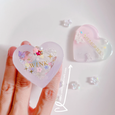 S086 Heart Shaker Mold D , CSM S086  / Cover Sheet Mold / Silicone Mold