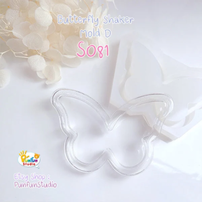S081 Butterfly Shaker Mold D , CSM S081 /  Cover Sheet Mold / Silicone Mold