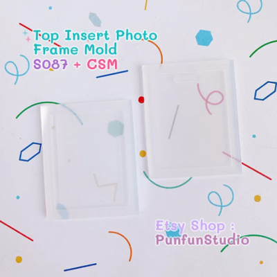 S087-S092 Set Mold / Top Insert Photo Frame Mold + CSM / Photo Frame Mold / Silicone Mold