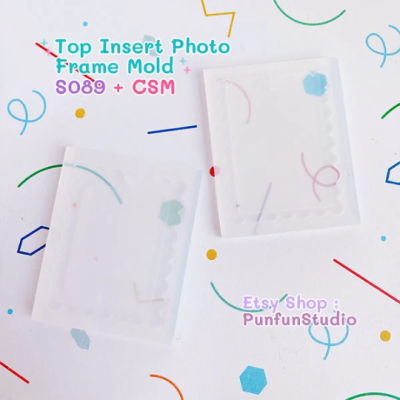 S087-S092 Set Mold / Top Insert Photo Frame Mold + CSM / Photo Frame Mold / Silicone Mold