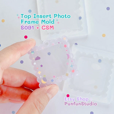 S087-S092 Set Mold / Top Insert Photo Frame Mold + CSM / Photo Frame Mold / Silicone Mold