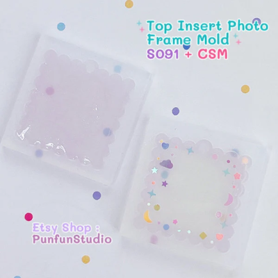 S087-S092 Set Mold / Top Insert Photo Frame Mold + CSM / Photo Frame Mold / Silicone Mold