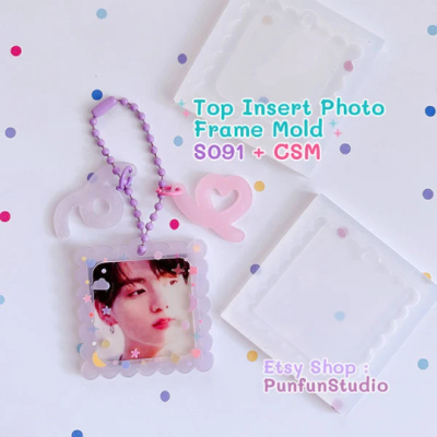 S087-S092 Set Mold / Top Insert Photo Frame Mold + CSM / Photo Frame Mold / Silicone Mold