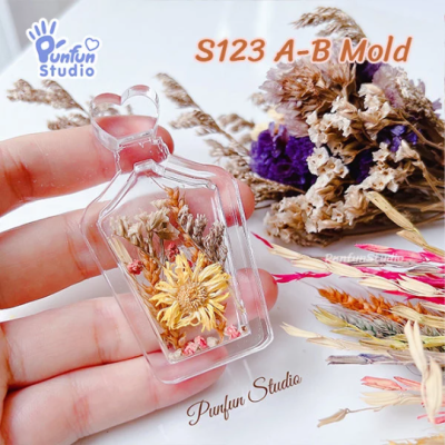 S123 A-B Perfume Bottle Shaker Mold , CSM S123 / Cover Sheet Mold  / Silicone Mold