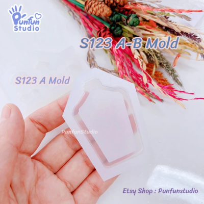 S123 A-B Perfume Bottle Shaker Mold , CSM S123 / Cover Sheet Mold  / Silicone Mold