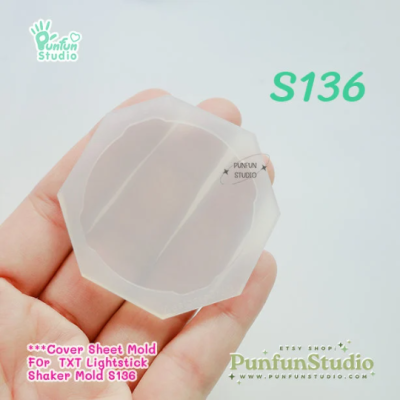 S136 TXT Lightstick Shaker Mold , CSM S136 / Lightstick / Cover Sheet Mold /  Silicone Mold