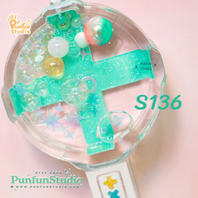 S136 TXT Lightstick Shaker Mold , CSM S136 / Lightstick / Cover Sheet Mold /  Silicone Mold