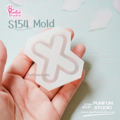 S131-156 Mold  / Alphabet Shaker Mold / A-Z 26 pieces / Silicone Mold