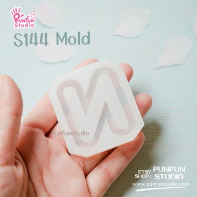 S131-156 Mold  / Alphabet Shaker Mold / A-Z 26 pieces / Silicone Mold