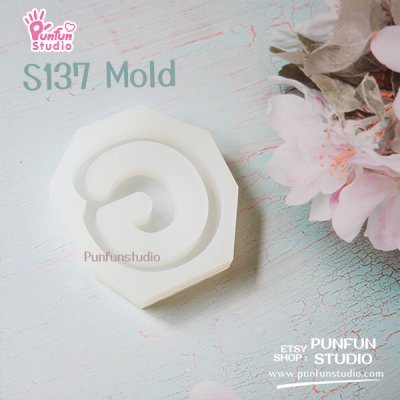 S131-156 Mold  / Alphabet Shaker Mold / A-Z 26 pieces / Silicone Mold