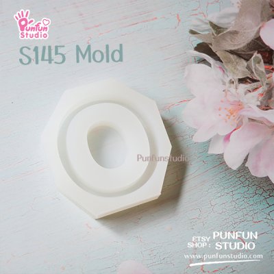 S131-156 Mold  / Alphabet Shaker Mold / A-Z 26 pieces / Silicone Mold