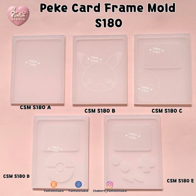 S180 Peke Card Frame Mold / Top Insert Card Frame Mold / Card Frame Mold / Silicone Mold