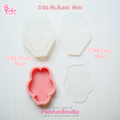 Mr. & MS. Pet Shaker Mold S181, 182, 183, 184, 185, 186 / Shaker Mold + Cover Mold / Silicone Mold