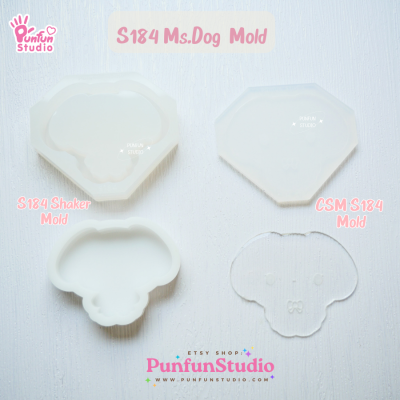 Mr. & MS. Pet Shaker Mold S181, 182, 183, 184, 185, 186 / Shaker Mold + Cover Mold / Silicone Mold