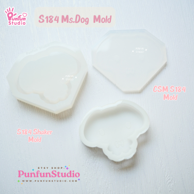 Mr. & MS. Pet Shaker Mold S181, 182, 183, 184, 185, 186 / Shaker Mold + Cover Mold / Silicone Mold