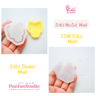 Mr. & MS. Pet Shaker Mold S181, 182, 183, 184, 185, 186 / Shaker Mold + Cover Mold / Silicone Mold
