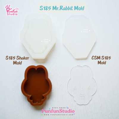 Mr. & MS. Pet Shaker Mold S181, 182, 183, 184, 185, 186 / Shaker Mold + Cover Mold / Silicone Mold