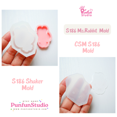Mr. & MS. Pet Shaker Mold S181, 182, 183, 184, 185, 186 / Shaker Mold + Cover Mold / Silicone Mold