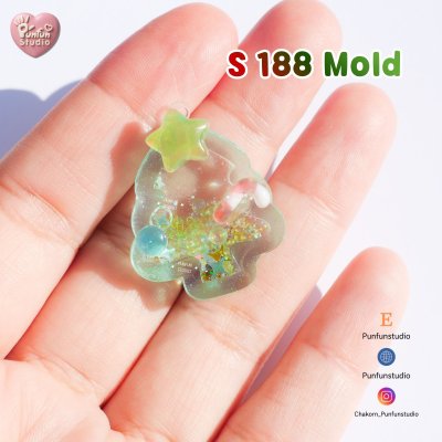 S188-192 Christmas Mini Shaker Mold , DDD 86 Mold / Christmas Mold / Silicone Mold