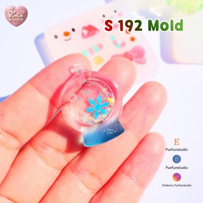 S188-192 Christmas Mini Shaker Mold , DDD 86 Mold / Christmas Mold / Silicone Mold