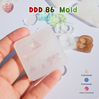 S188-192 Christmas Mini Shaker Mold , DDD 86 Mold / Christmas Mold / Silicone Mold