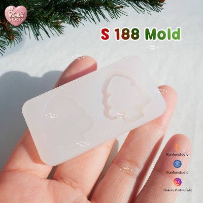 S188-192 Christmas Mini Shaker Mold , DDD 86 Mold / Christmas Mold / Silicone Mold