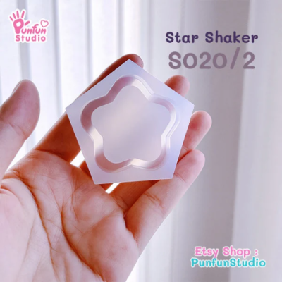 S020/2 5-Pointed Star Shaker Mold /CSM S020 /  Shaker Mold / Silicone Mold