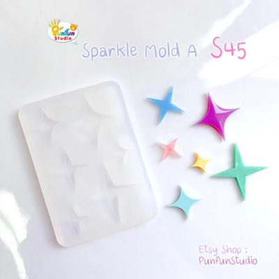 S45 Sparkle Mold A / Free Shape Mold / Silicone Mold