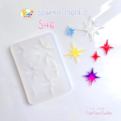 S46 Sparkle Mold B / Free Shape Mold / Silicone Mold
