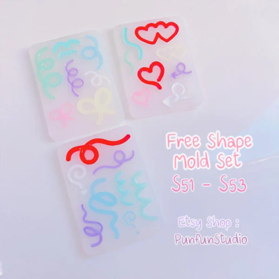 S51-53 Free Shape Mold  / Free Shape Mold / Silicone Mold