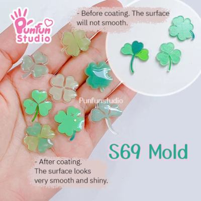S69 Three & Four Leaf Clover Mold / UV resin mold / Silicone Mold
